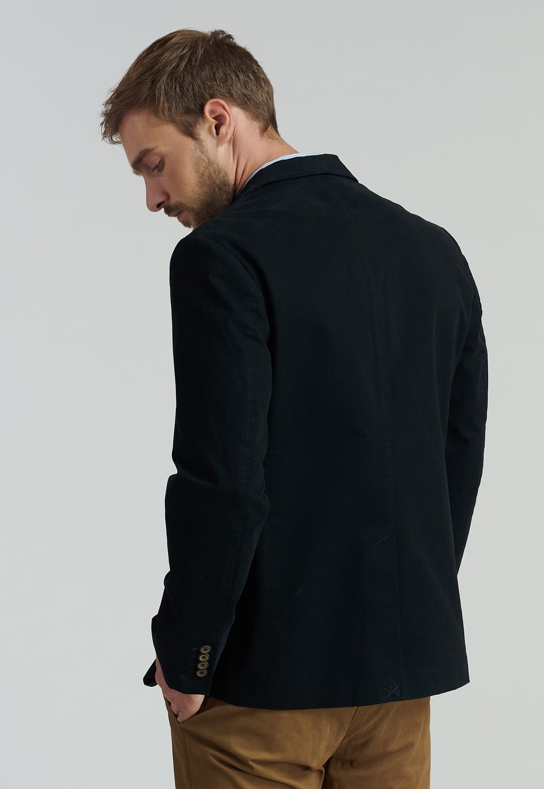 BLAZER ALGODÓN HOMBRE FEROUCH NEGRO STANFORD F SMART CASUAL BLACK - 4