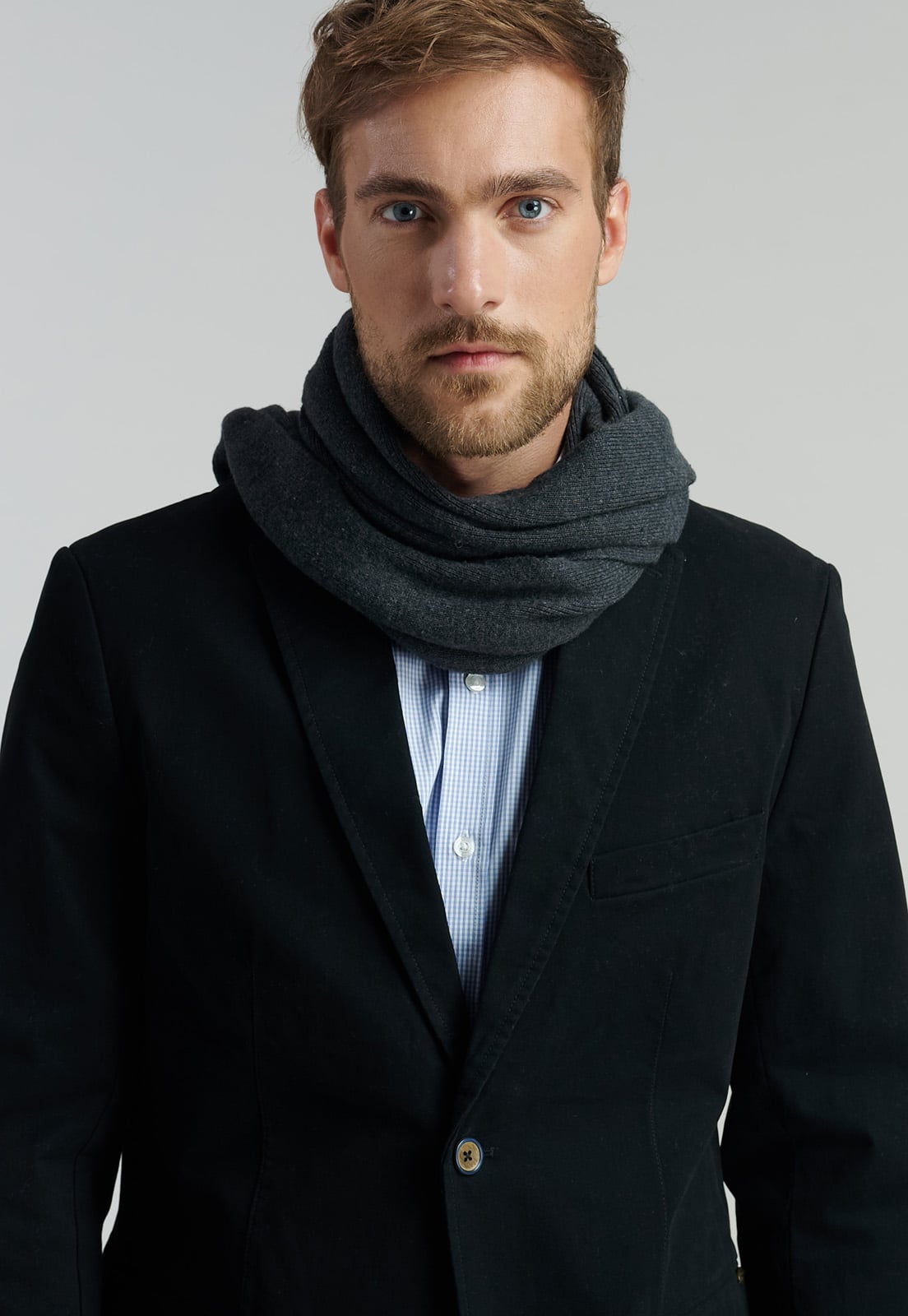 BLAZER ALGODÓN HOMBRE FEROUCH NEGRO STANFORD F SMART CASUAL BLACK - 5