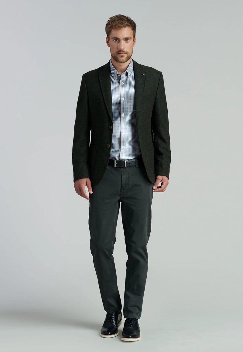 BLAZER HOMBRE FEROUCH VERDE CREENVILLE SMART CASUAL GREEN - 1