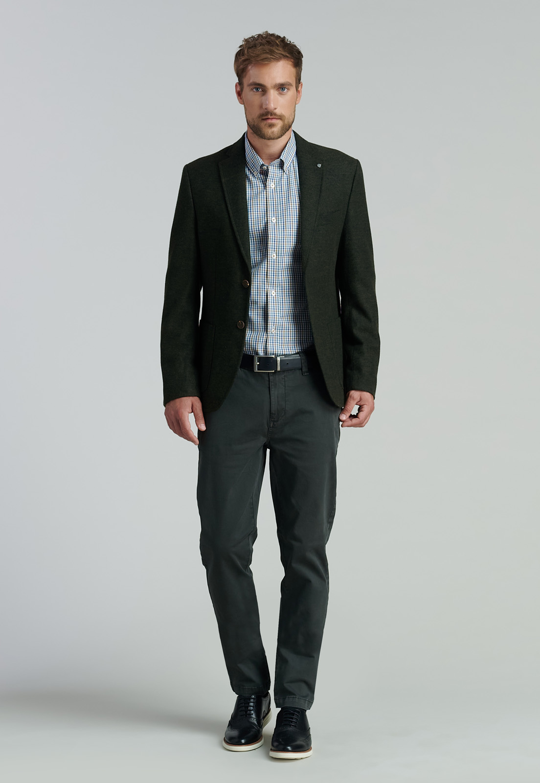 BLAZER HOMBRE FEROUCH VERDE CREENVILLE SMART CASUAL GREEN - 1