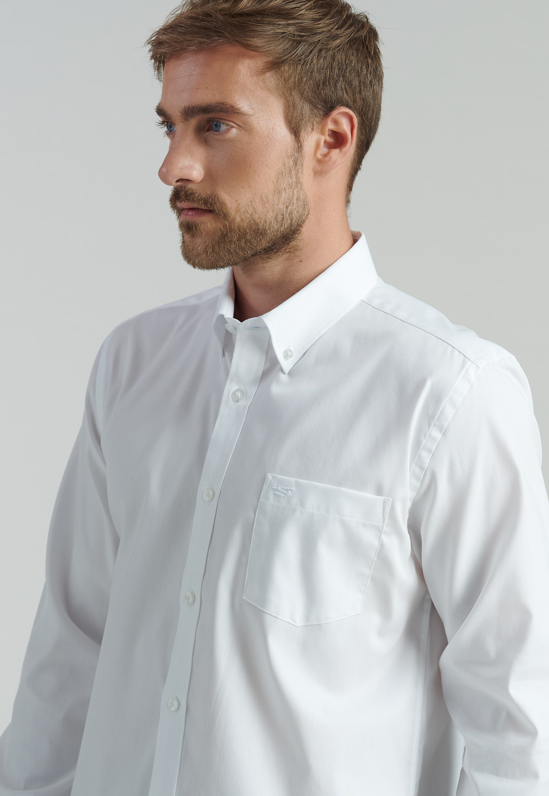 CAMISA ALGODÓN HOMBRE FEROUCH BLANCO SMART CASUAL OXFORD SC WHITE - 3
