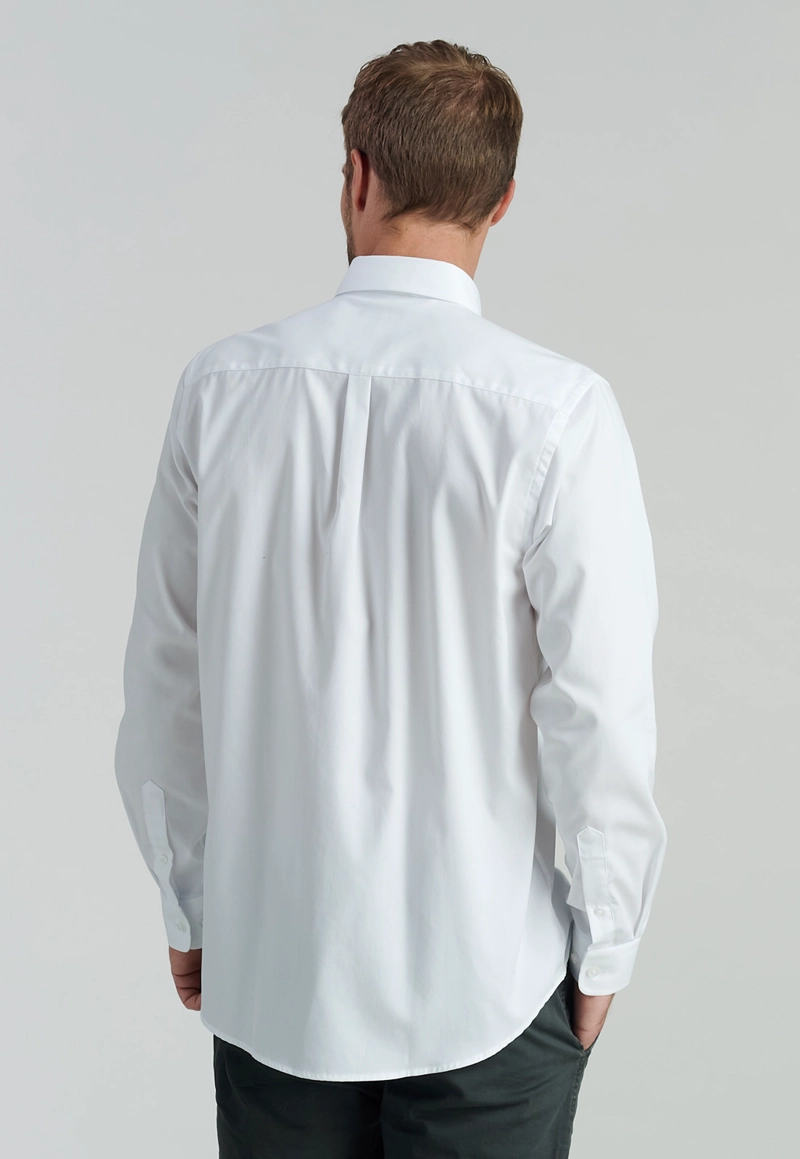 CAMISA ALGODÓN HOMBRE FEROUCH BLANCO SMART CASUAL OXFORD SC WHITE - 4