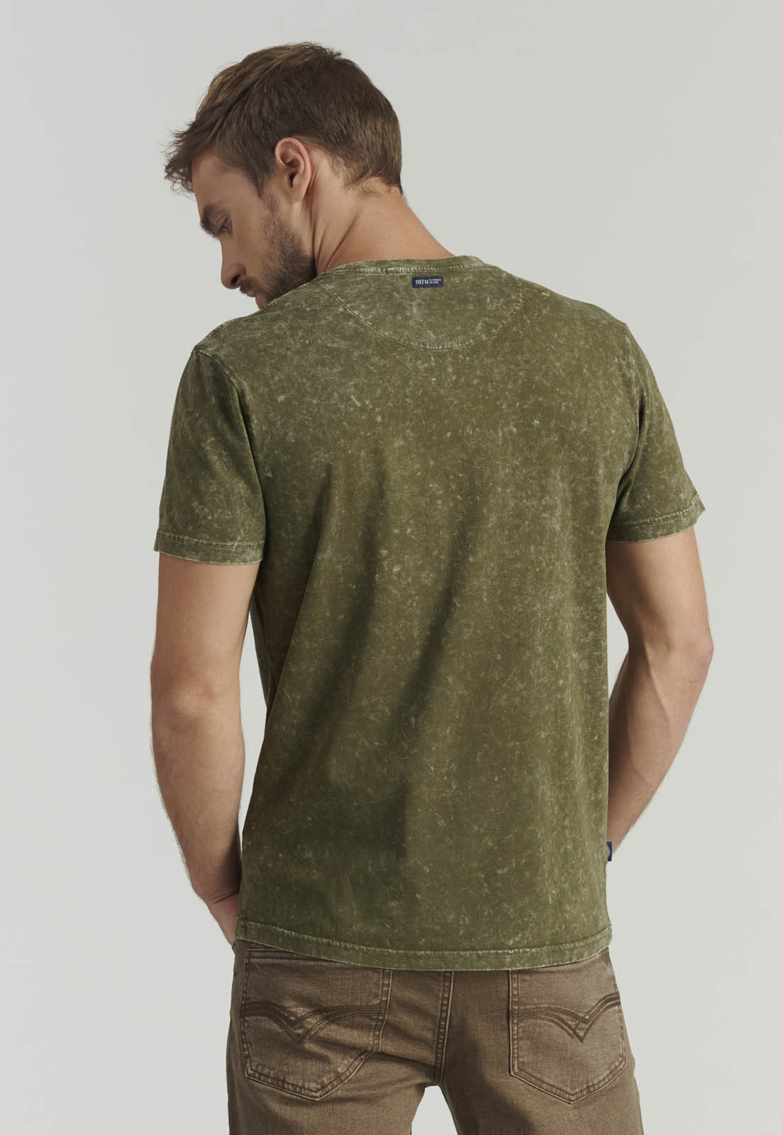 POLERA ALGODÓN HOMBRE FEROUCH VERDE BOSTON FJS MILITARY - 4
