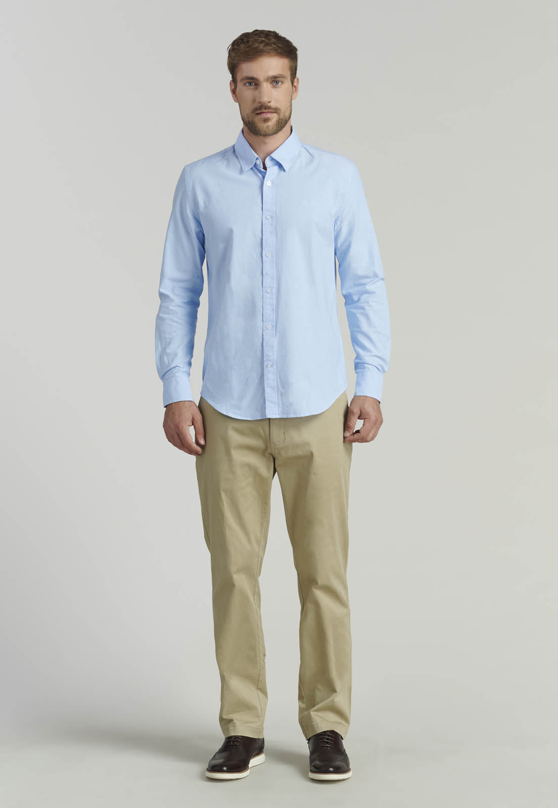 CAMISA ALGODÓN HOMBRE FEROUCH CELESTE SPORT OXFORD FR SKY - 2