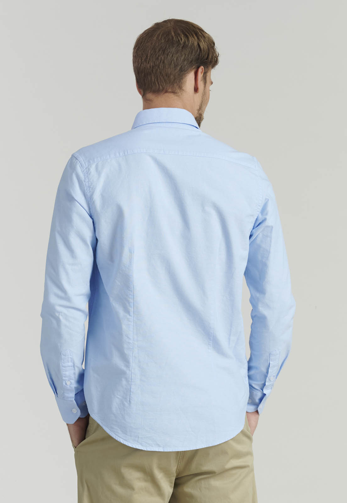 CAMISA ALGODÓN HOMBRE FEROUCH CELESTE SPORT OXFORD FR SKY - 4