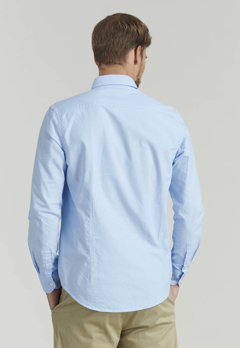 CAMISA ALGODÓN HOMBRE FEROUCH CELESTE SPORT OXFORD FR SKY - 4