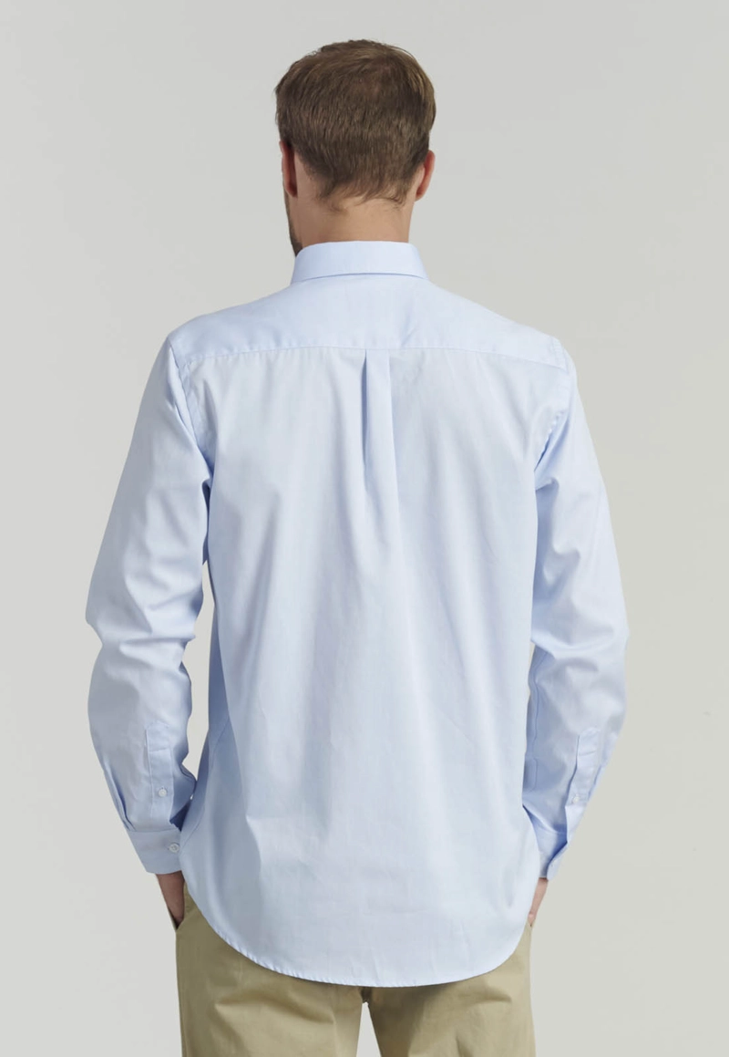 CAMISA ALGODÓN HOMBRE FEROUCH CELESTE SMART CASUAL OXFORD SC SKY - 4