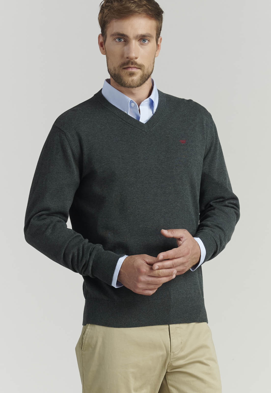CAMISA ALGODÓN HOMBRE FEROUCH CELESTE SMART CASUAL OXFORD SC SKY - 5