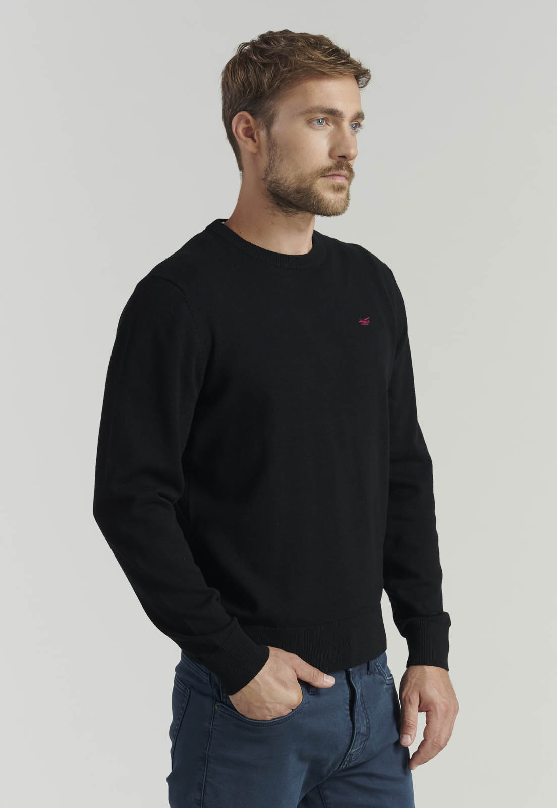 SWEATER ALGODÓN ORGÁNICO HOMBRE FEROUCH NEGRO PARIS FR BLACK - 1
