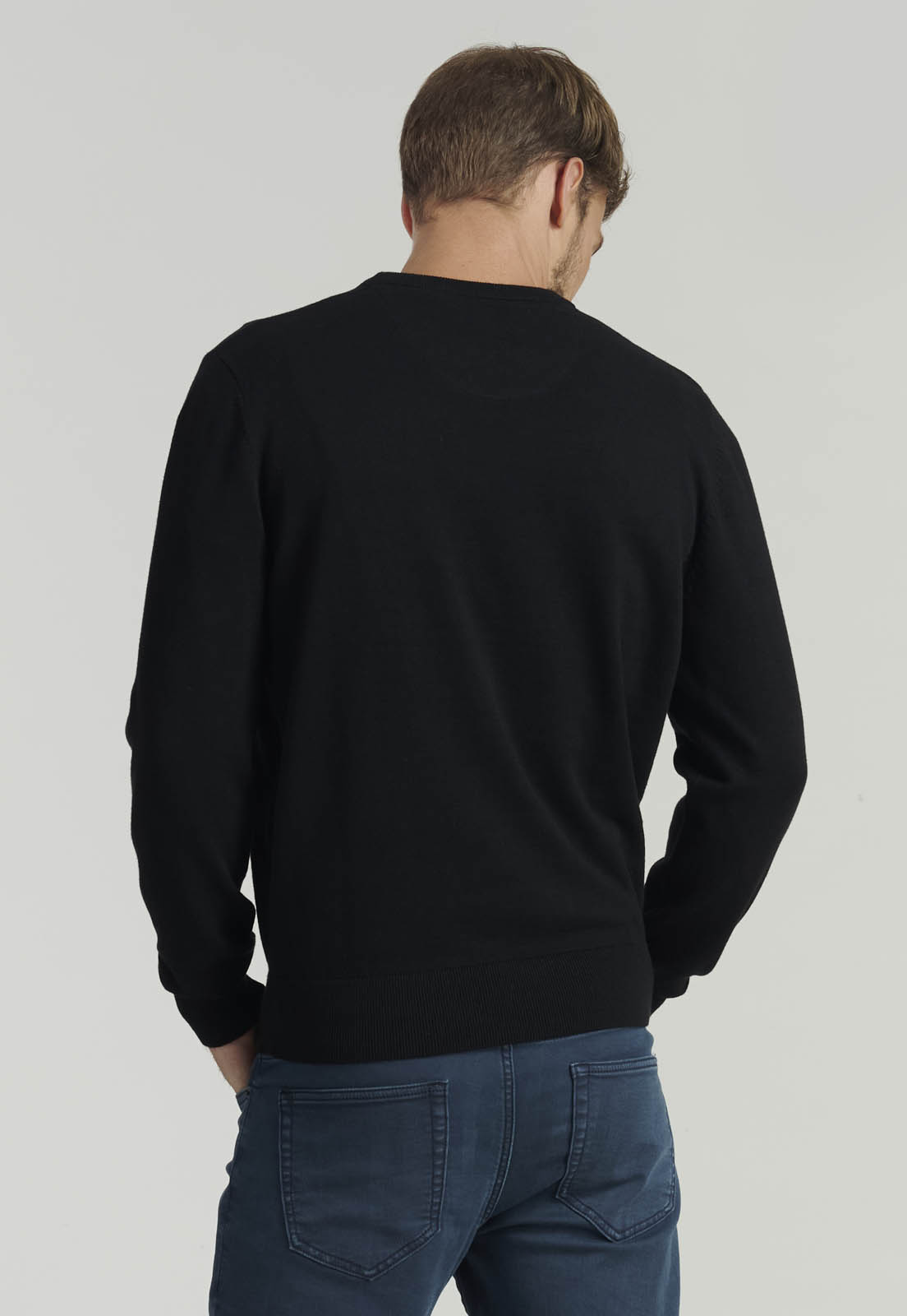 SWEATER ALGODÓN ORGÁNICO HOMBRE FEROUCH NEGRO PARIS FR BLACK - 4