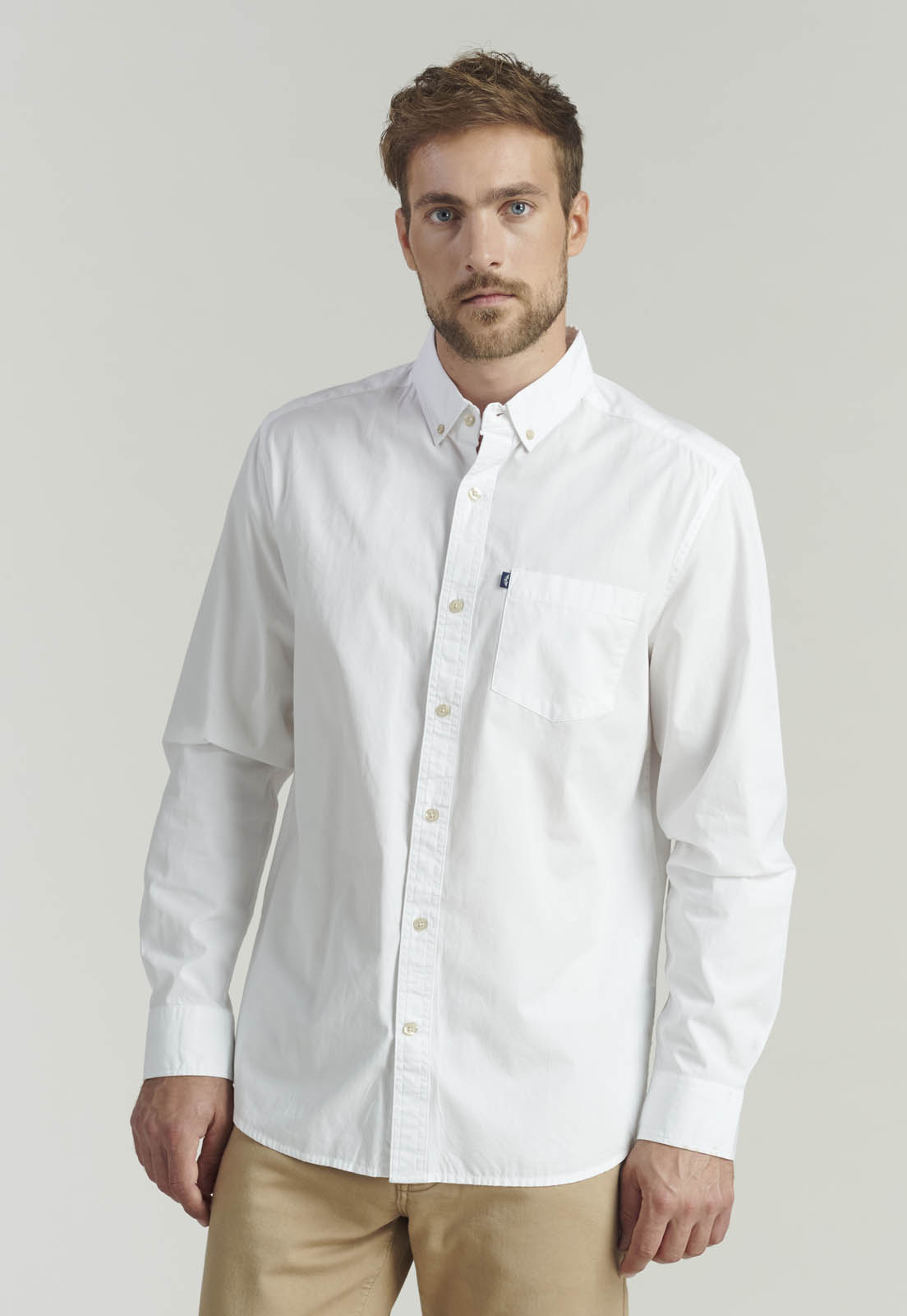 CAMISA ALGODÓN HOMBRE FEROUCH BLANCO LAS VEGAS FJS WHITE - 1