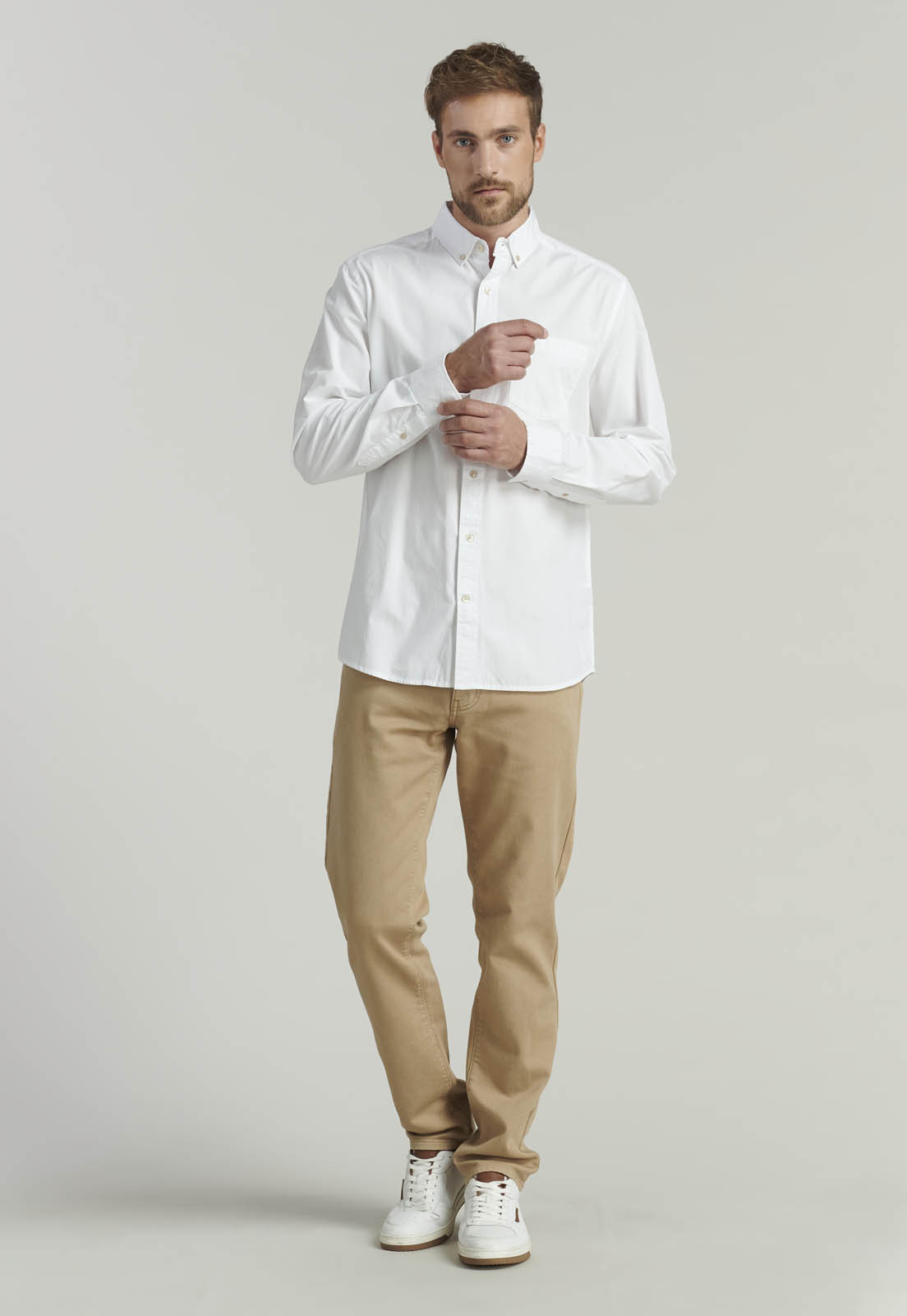 CAMISA ALGODÓN HOMBRE FEROUCH BLANCO LAS VEGAS FJS WHITE - 2