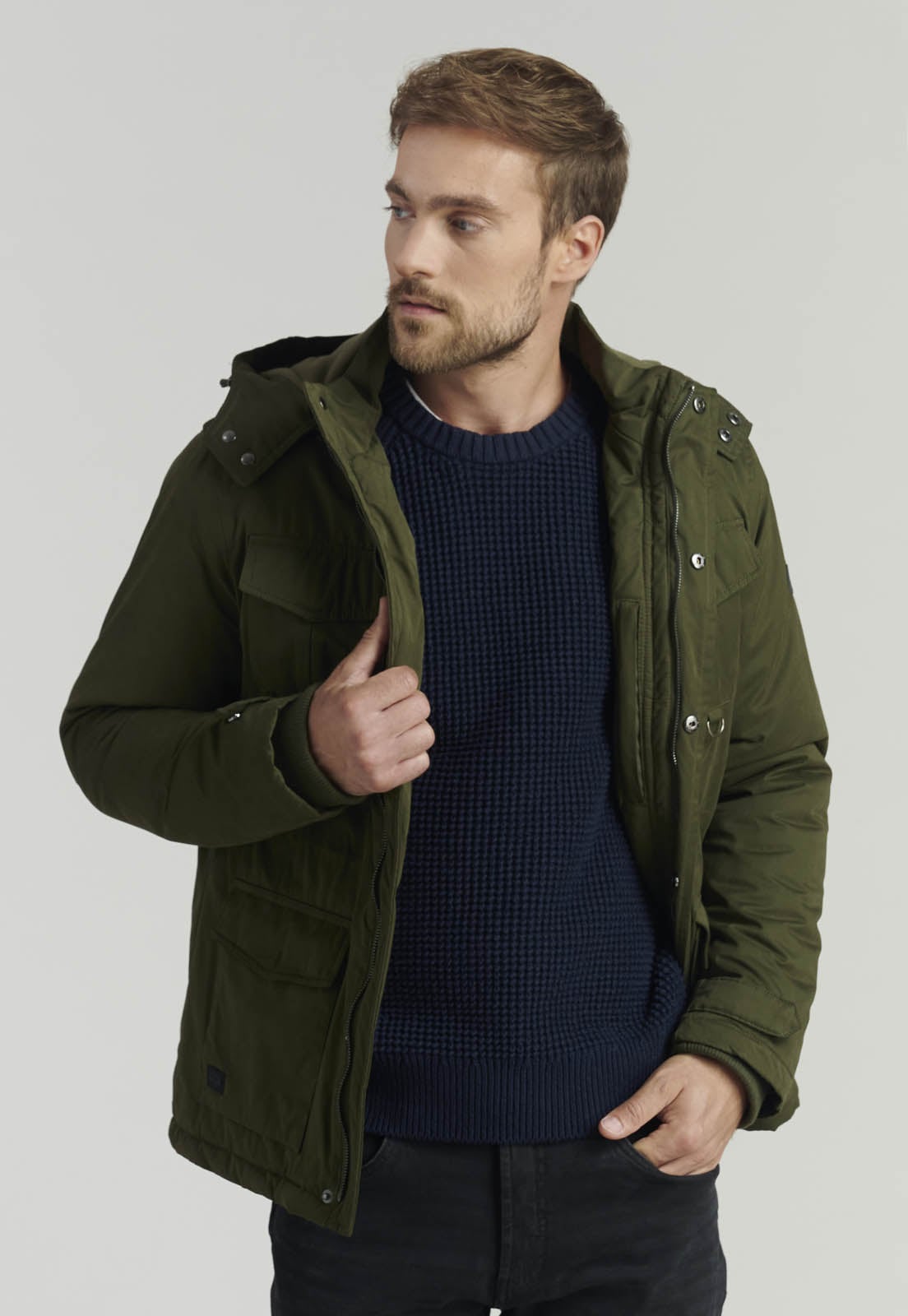 CHAQUETA HOMBRE FEROUCH CAFÉ ALBANY FJS FOREST - 1