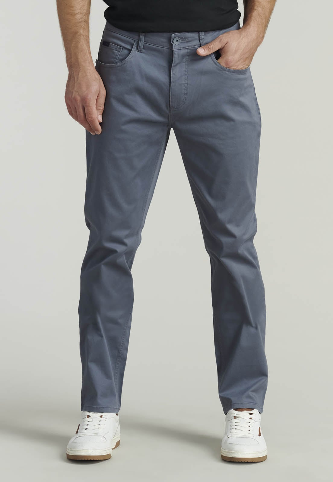 PANTALÓN ALGODÓN HOMBRE FEROUCH AZUL FIVE POCKET FR NAVY - 1