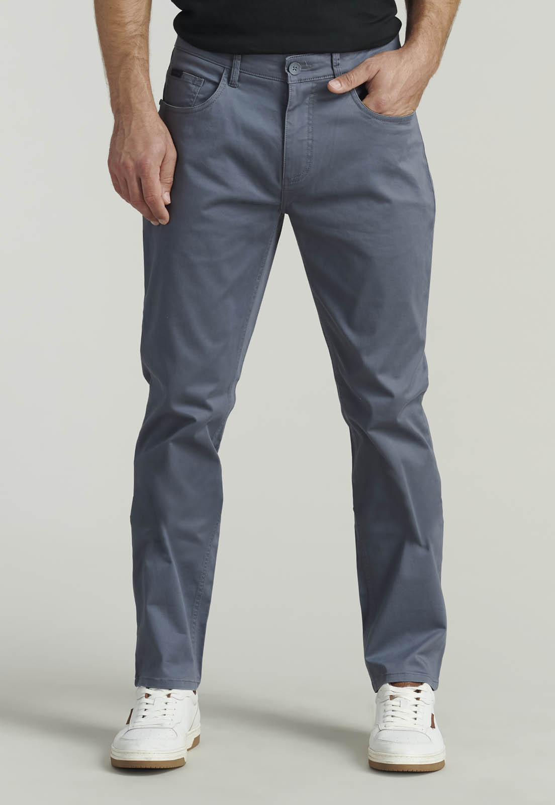 PANTALÓN ALGODÓN HOMBRE FEROUCH AZUL FIVE POCKET FR NAVY - 1