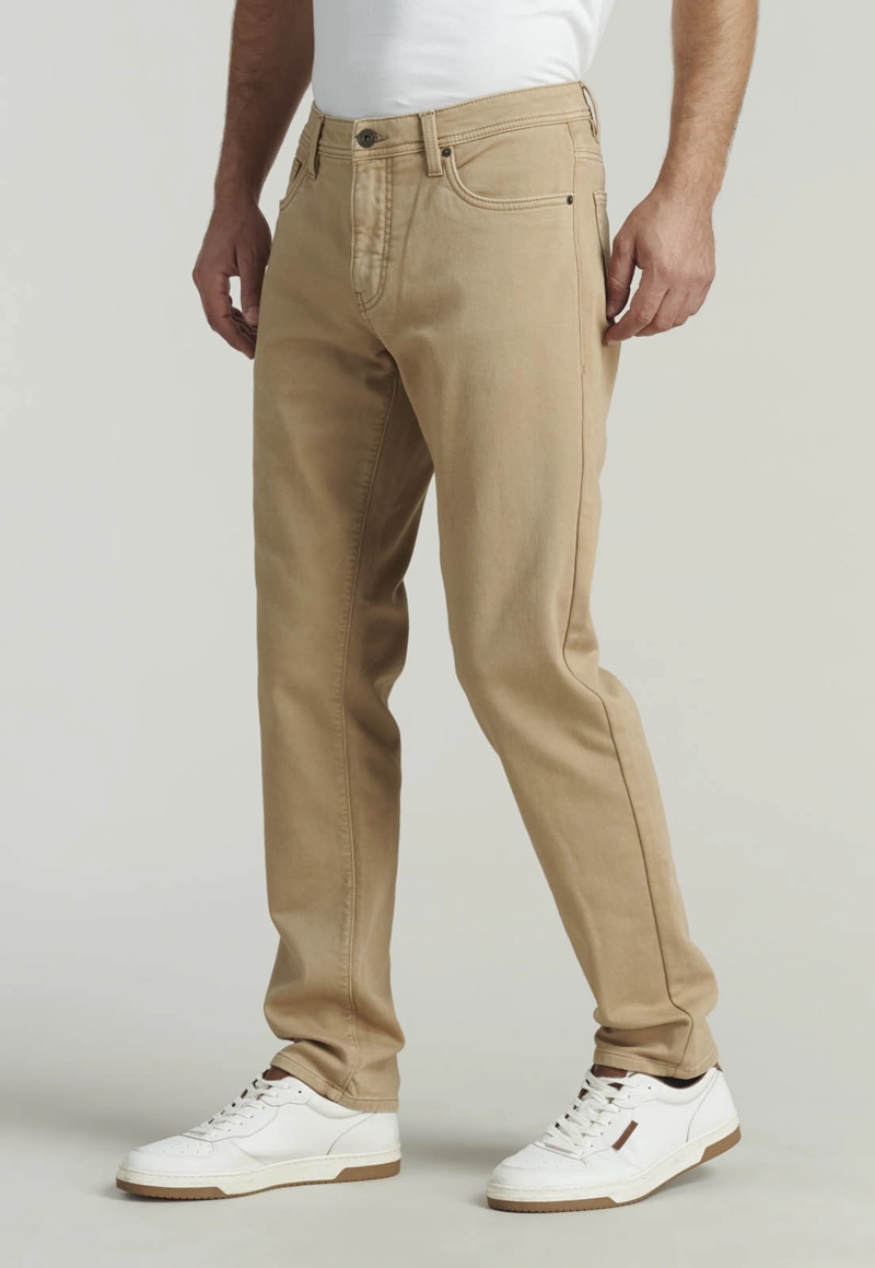 PANTALÓN ALGODÓN HOMBRE FEROUCH BEIGE OHIO FJS - 1