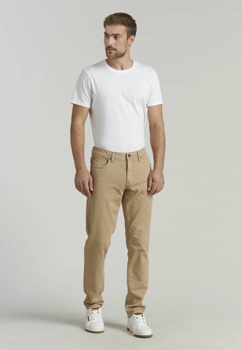 PANTALÓN ALGODÓN HOMBRE FEROUCH BEIGE OHIO FJS - 2