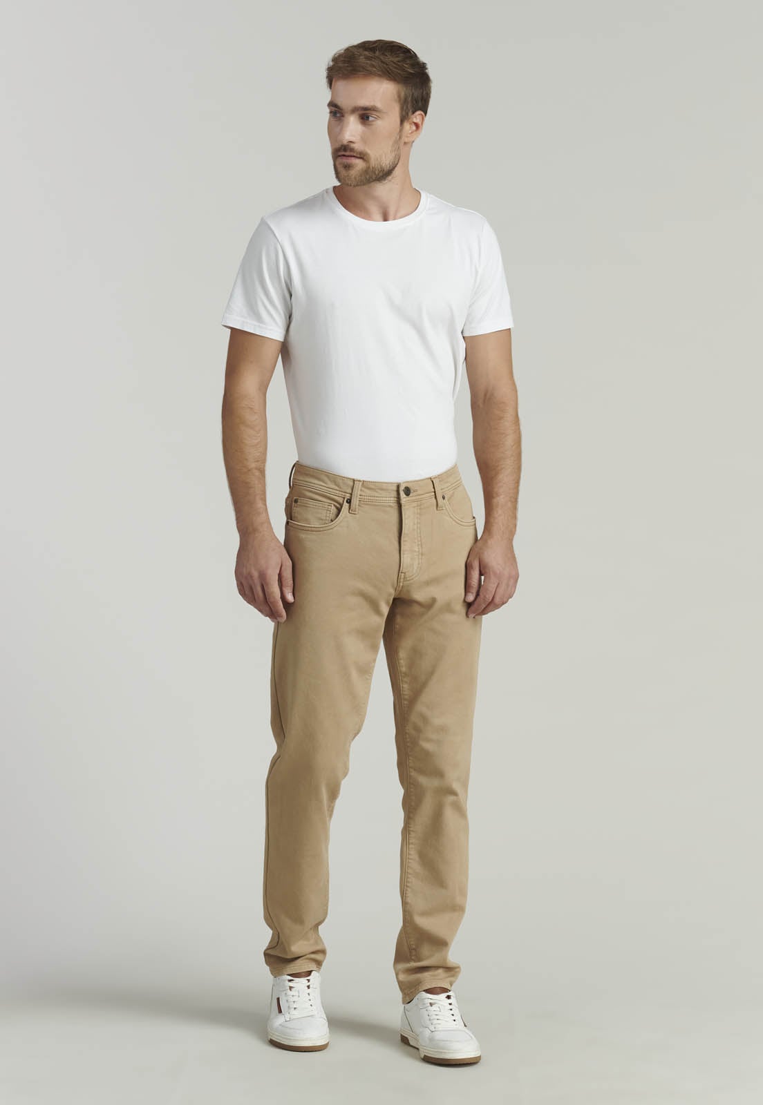 PANTALÓN ALGODÓN HOMBRE FEROUCH BEIGE OHIO FJS - 2