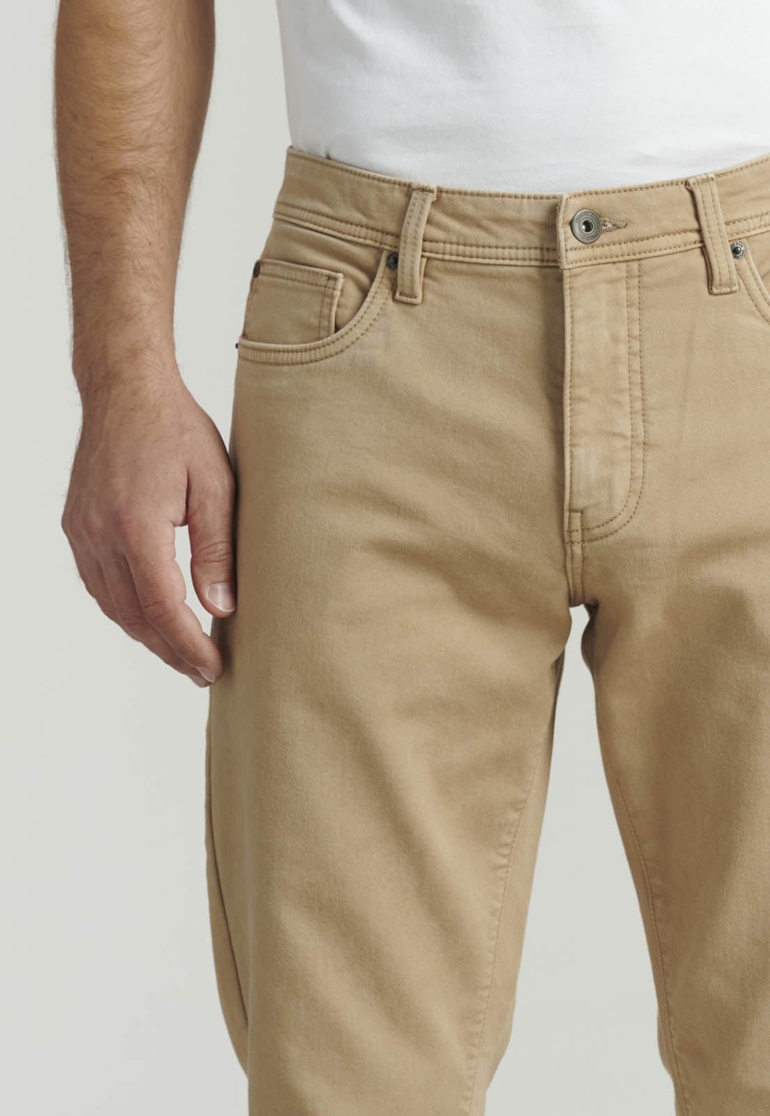 PANTALÓN ALGODÓN HOMBRE FEROUCH BEIGE OHIO FJS - 3