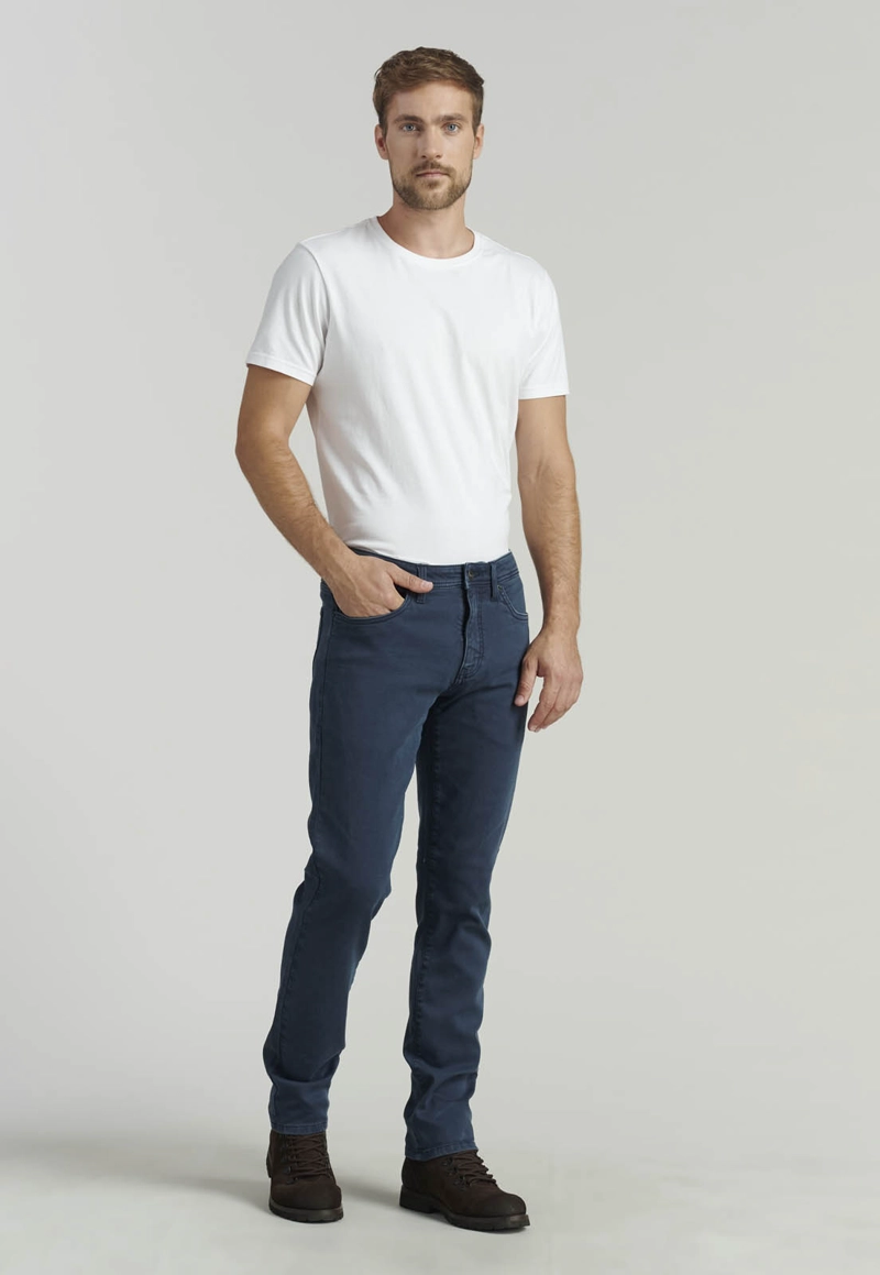 PANTALÓN ALGODÓN HOMBRE FEROUCH AZUL OHIO FJS DK. - 2
