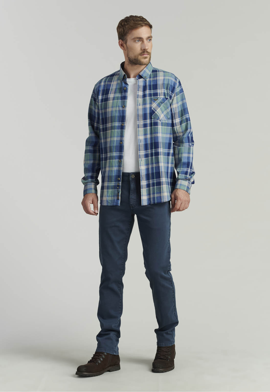 PANTALÓN ALGODÓN HOMBRE FEROUCH AZUL OHIO FJS DK. - 5
