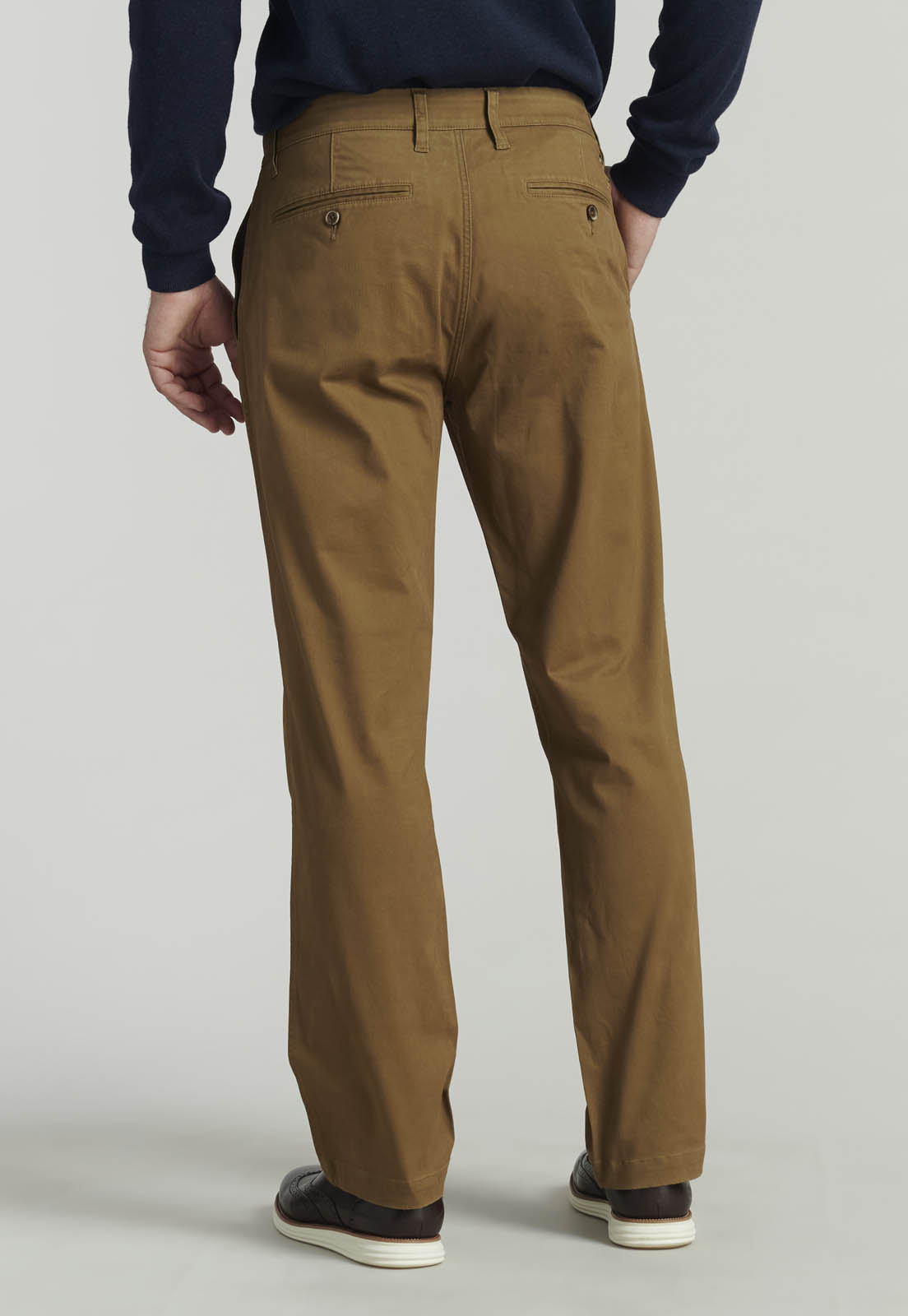 PANTALÓN ALGODÓN HOMBRE FEROUCH TWILL WITHOUT PLEATS L/31 BUSINESS CAMEL - 4