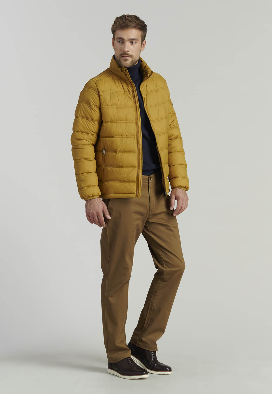 PANTALÓN ALGODÓN HOMBRE FEROUCH TWILL WITHOUT PLEATS L/31 BUSINESS CAMEL - 5