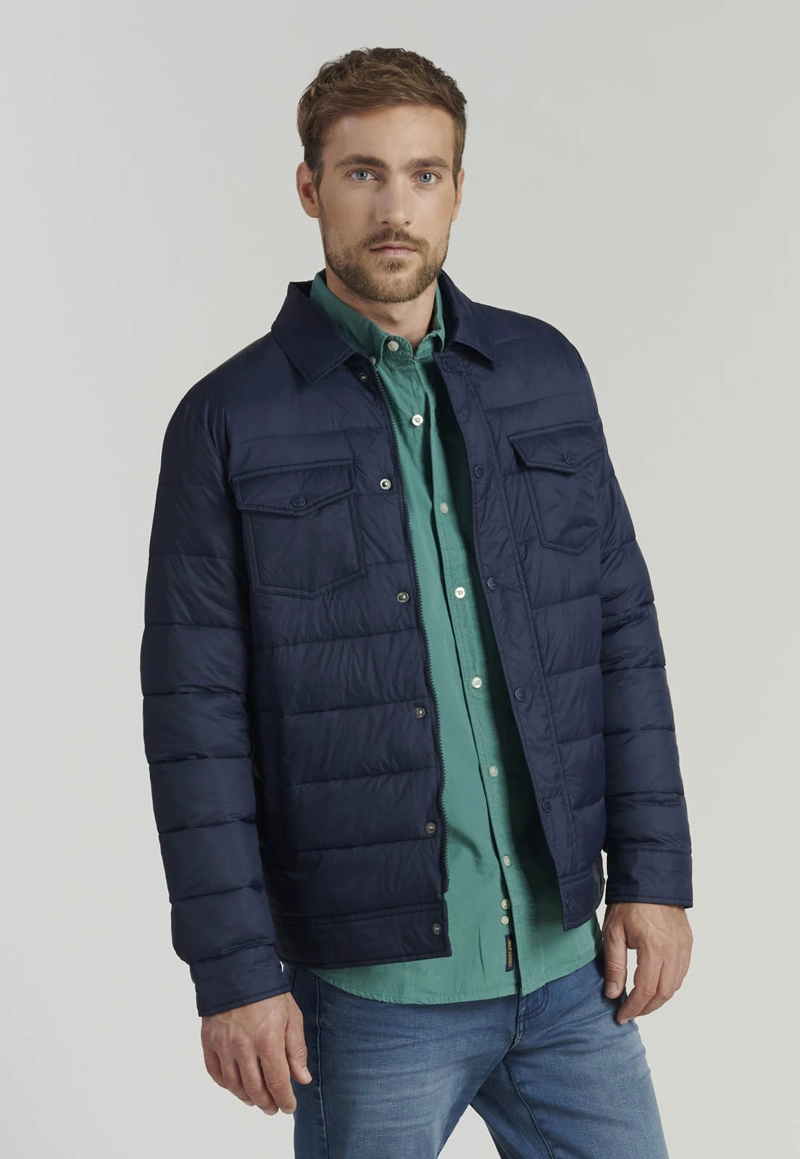 PARKA HOMBRE FEROUCH AZUL MARINO SEATTLE FJS NAVY - 1