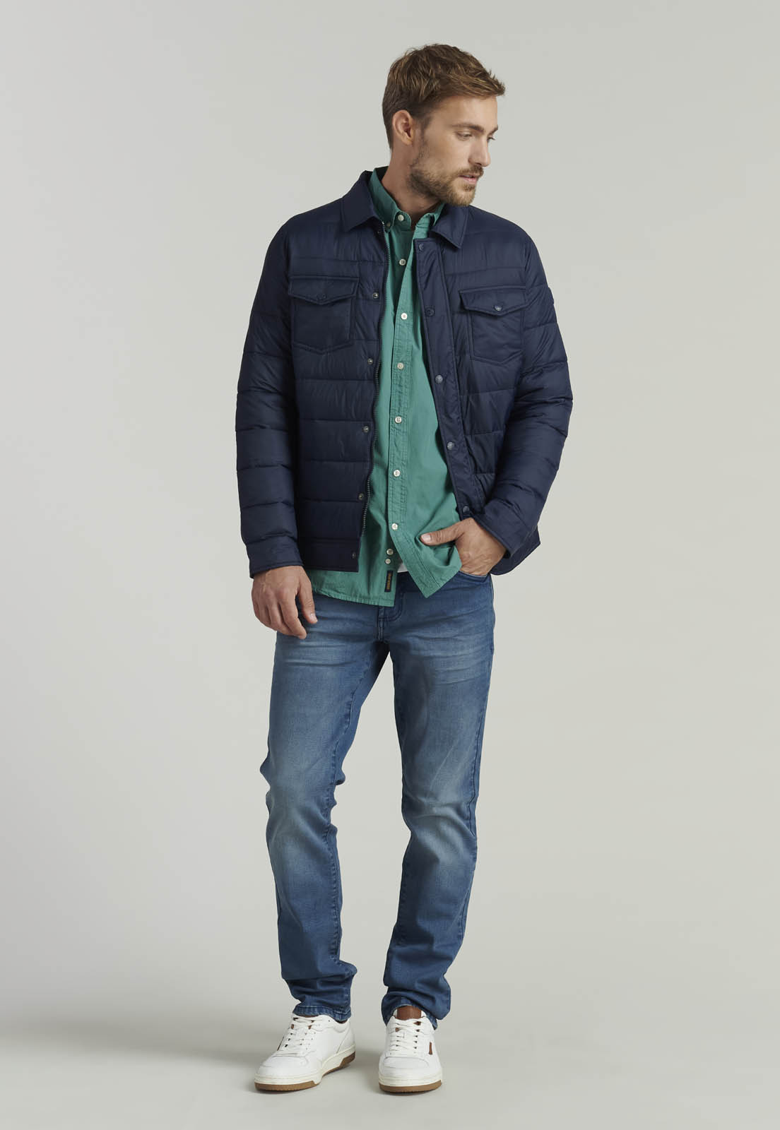 PARKA HOMBRE FEROUCH AZUL MARINO SEATTLE FJS NAVY - 2