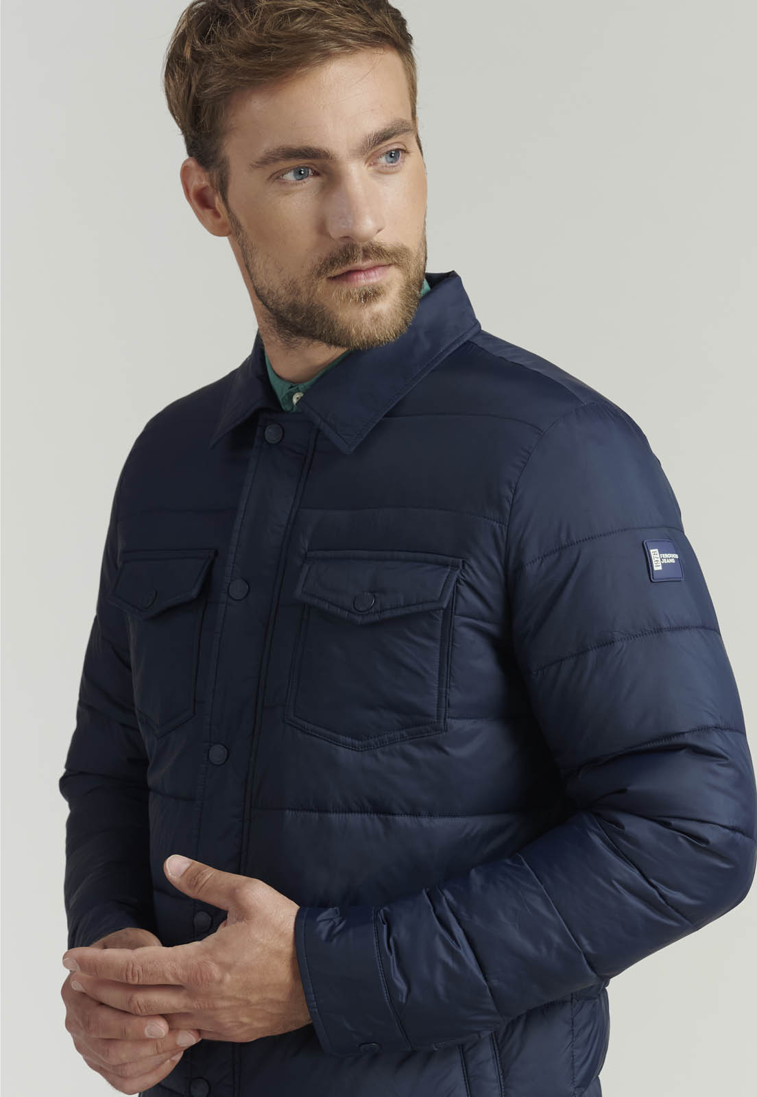 PARKA HOMBRE FEROUCH AZUL MARINO SEATTLE FJS NAVY - 5
