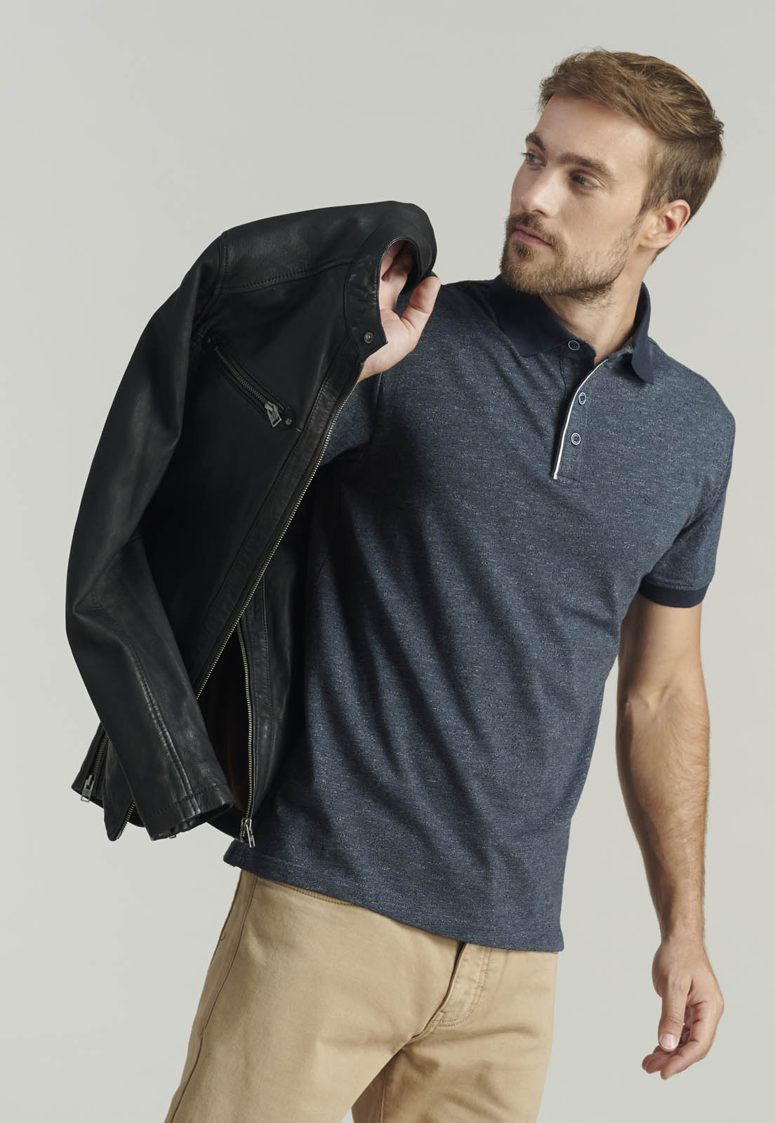 POLERA HOMBRE FEROUCH AZUL CLEVELAND FR MARINE - 5