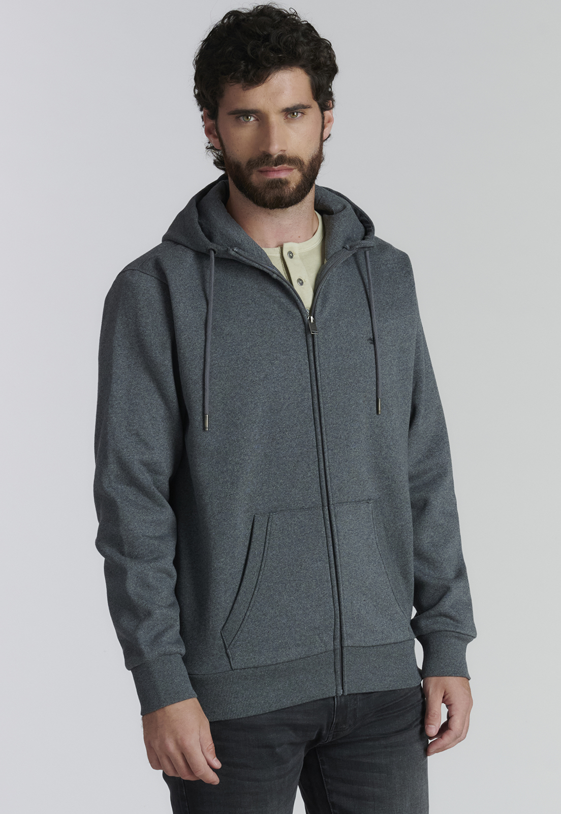 POLERÓN ALGODÓN HOMBRE FEROUCH NEGRO BÁSICO KANSAS FR BLACK - 1