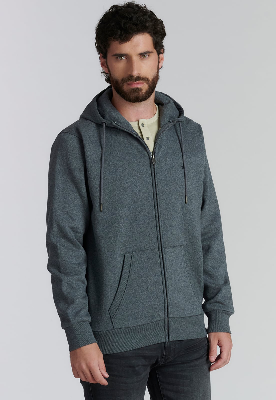 POLERÓN ALGODÓN HOMBRE FEROUCH NEGRO BÁSICO KANSAS FR BLACK - 1