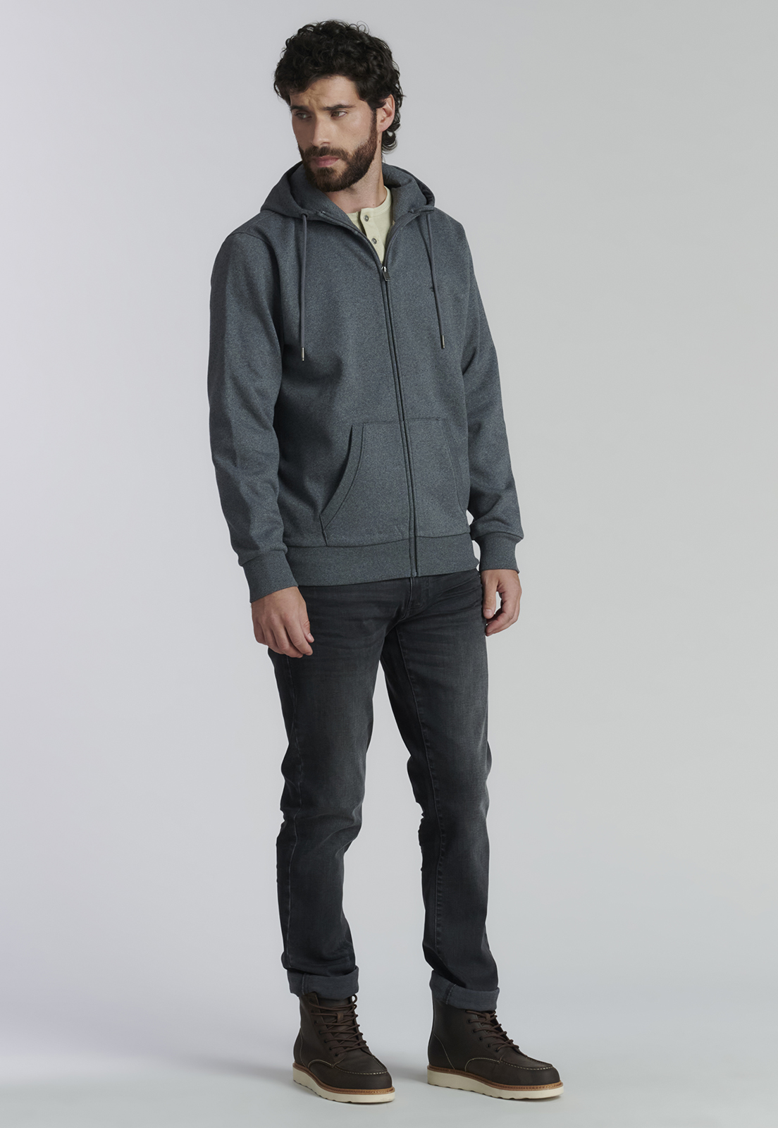 POLERÓN ALGODÓN HOMBRE FEROUCH NEGRO BÁSICO KANSAS FR BLACK - 2