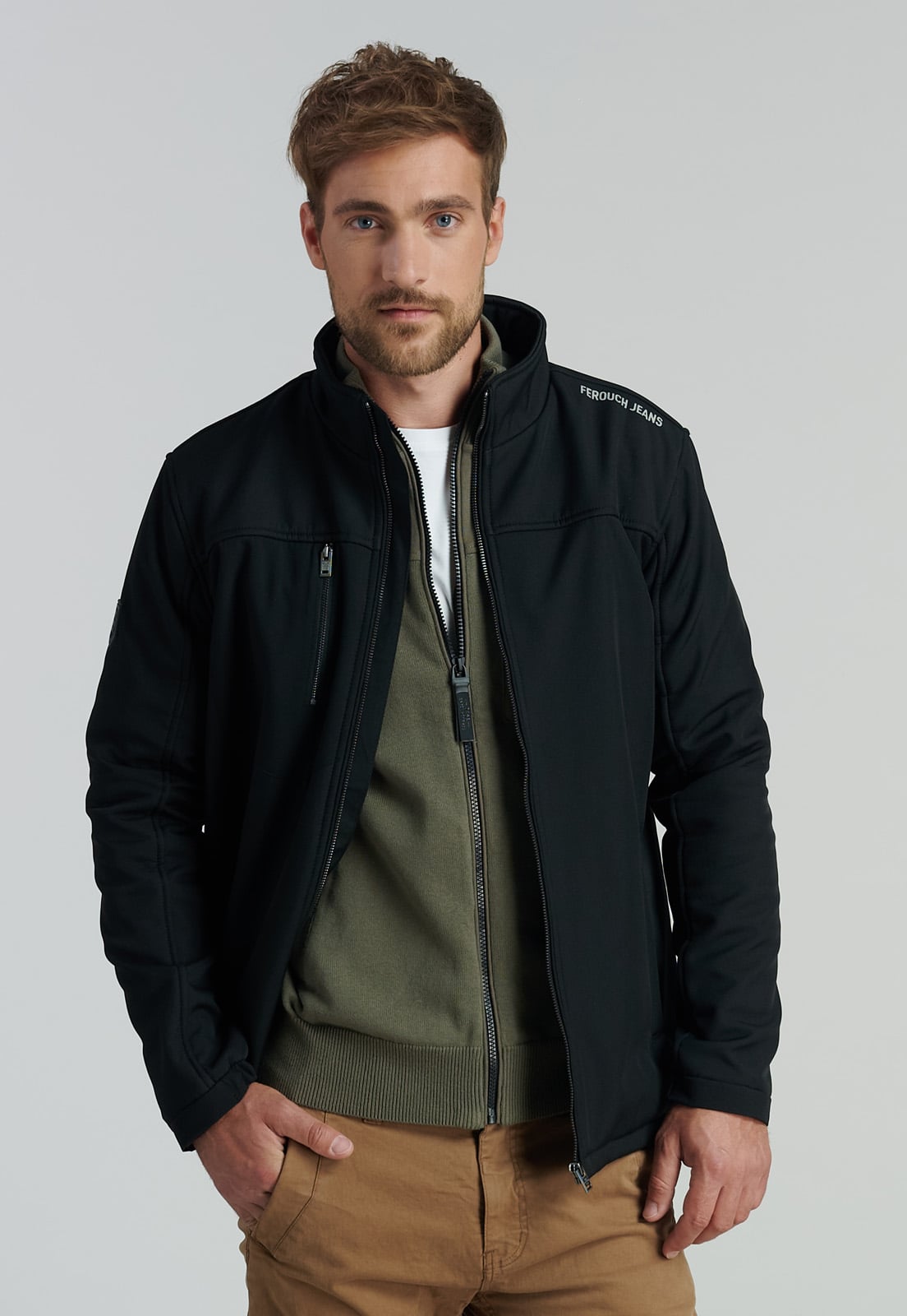 POLERÓN HOMBRE FEROUCH NEGRO PORTLAND FR BLACK - 1