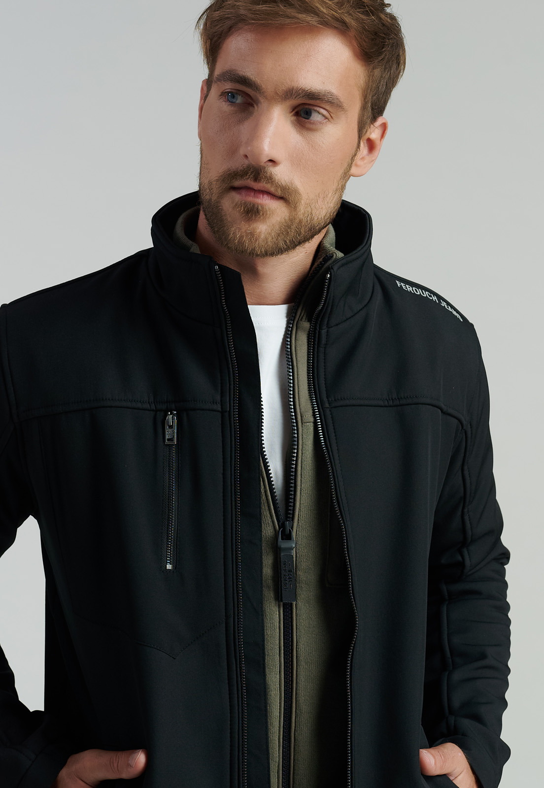 POLERÓN HOMBRE FEROUCH NEGRO PORTLAND FR BLACK - 3