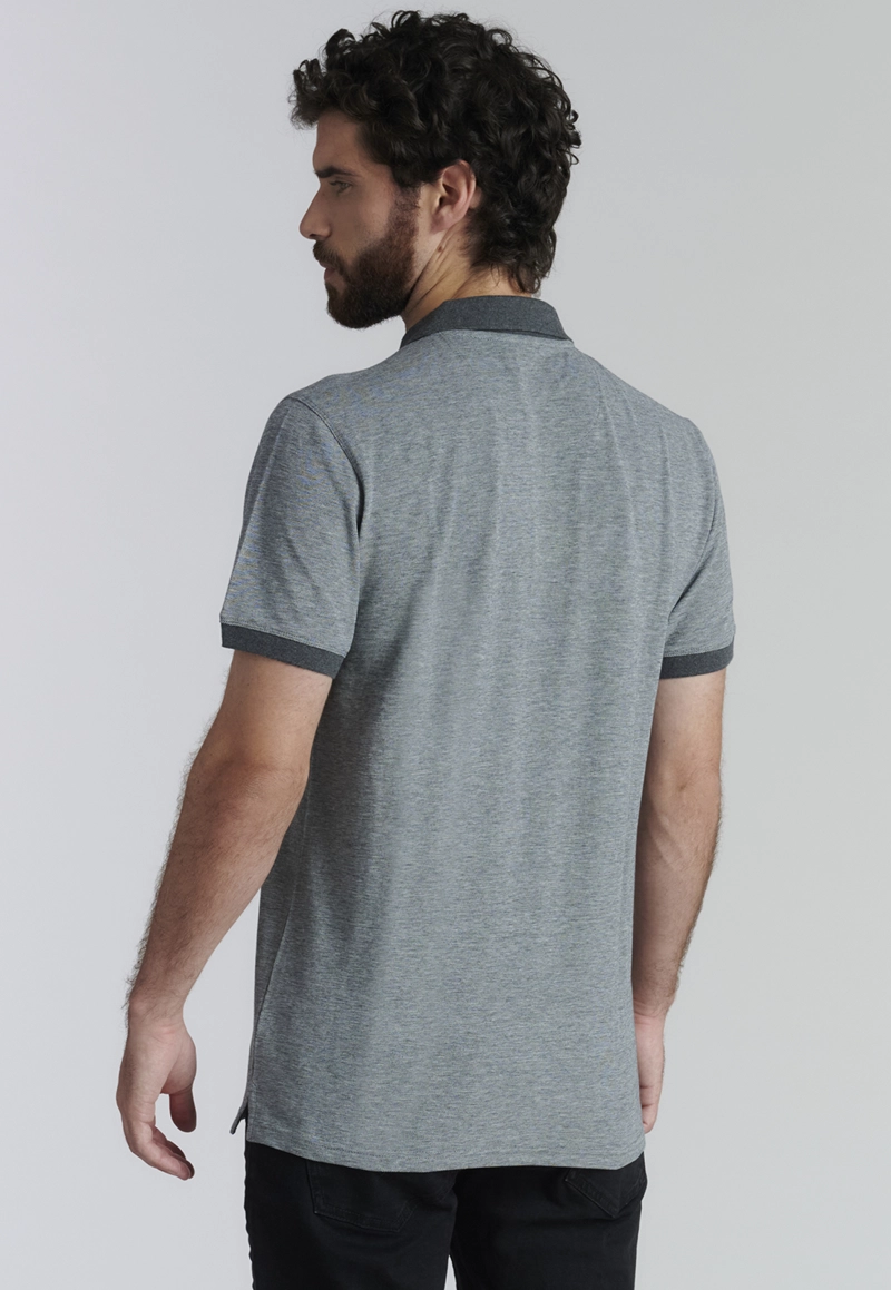POLERA ALGODÓN HOMBRE FEROUCH GRIS BALTIMORE FR GRAPHITO MELANGE - 4