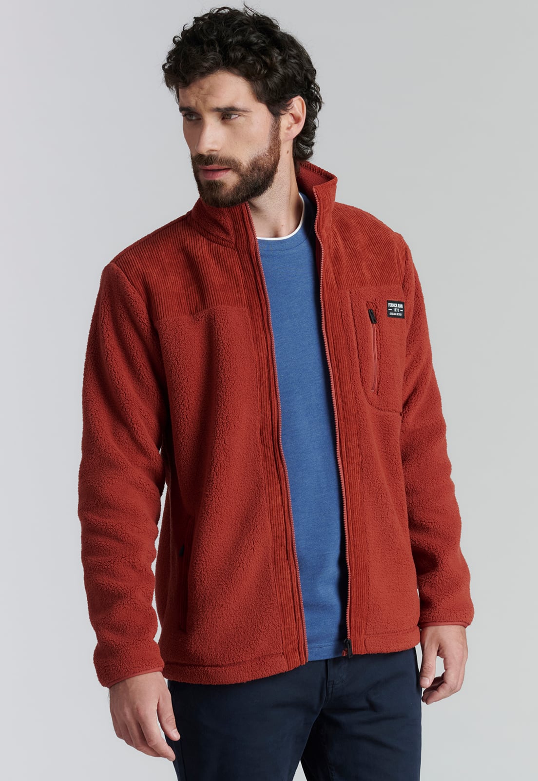 POLERÓN HOMBRE FEROUCH ROJO MISSOURI FJS BRICK - 1