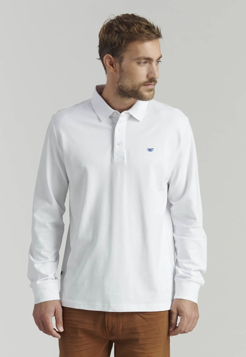POLERA HOMBRE FEROUCH BLANCO BÁSICA DAKOTA FR WHITE - 1