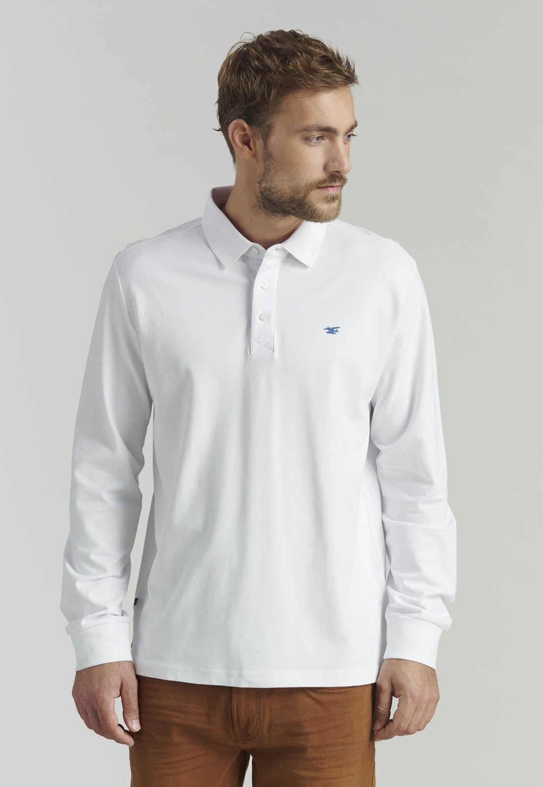 POLERA HOMBRE FEROUCH BLANCO BÁSICA DAKOTA FR WHITE - 1
