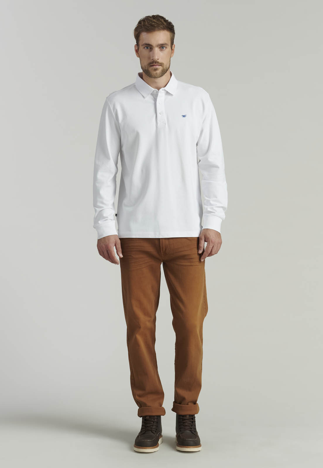 POLERA HOMBRE FEROUCH BLANCO BÁSICA DAKOTA FR WHITE - 2