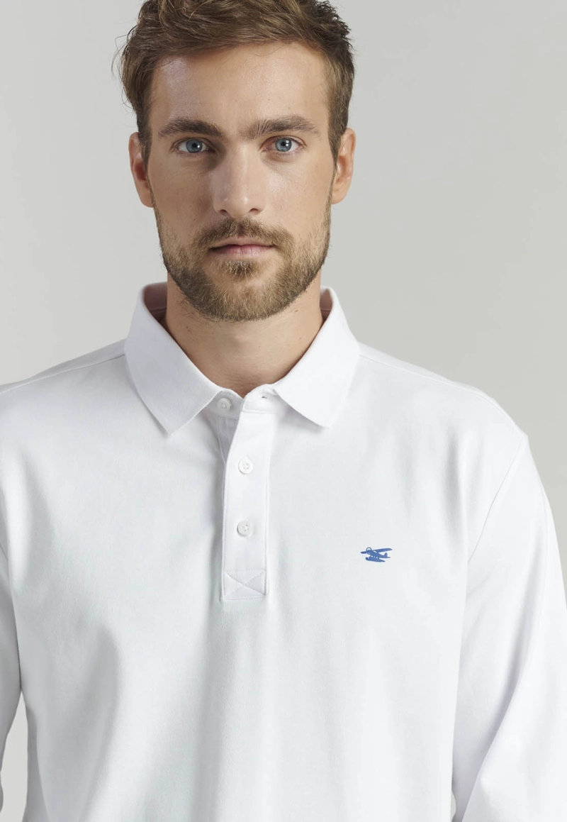 POLERA HOMBRE FEROUCH BLANCO BÁSICA DAKOTA FR WHITE - 3