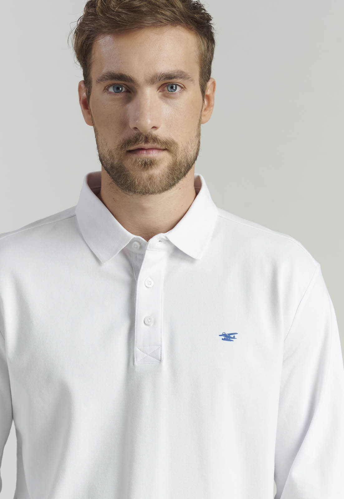 POLERA HOMBRE FEROUCH BLANCO BÁSICA DAKOTA FR WHITE - 3