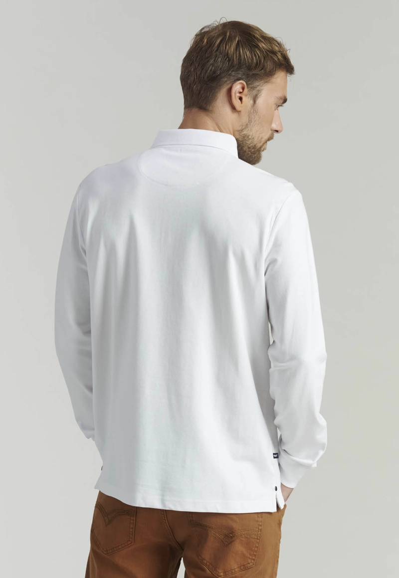 POLERA HOMBRE FEROUCH BLANCO BÁSICA DAKOTA FR WHITE - 4