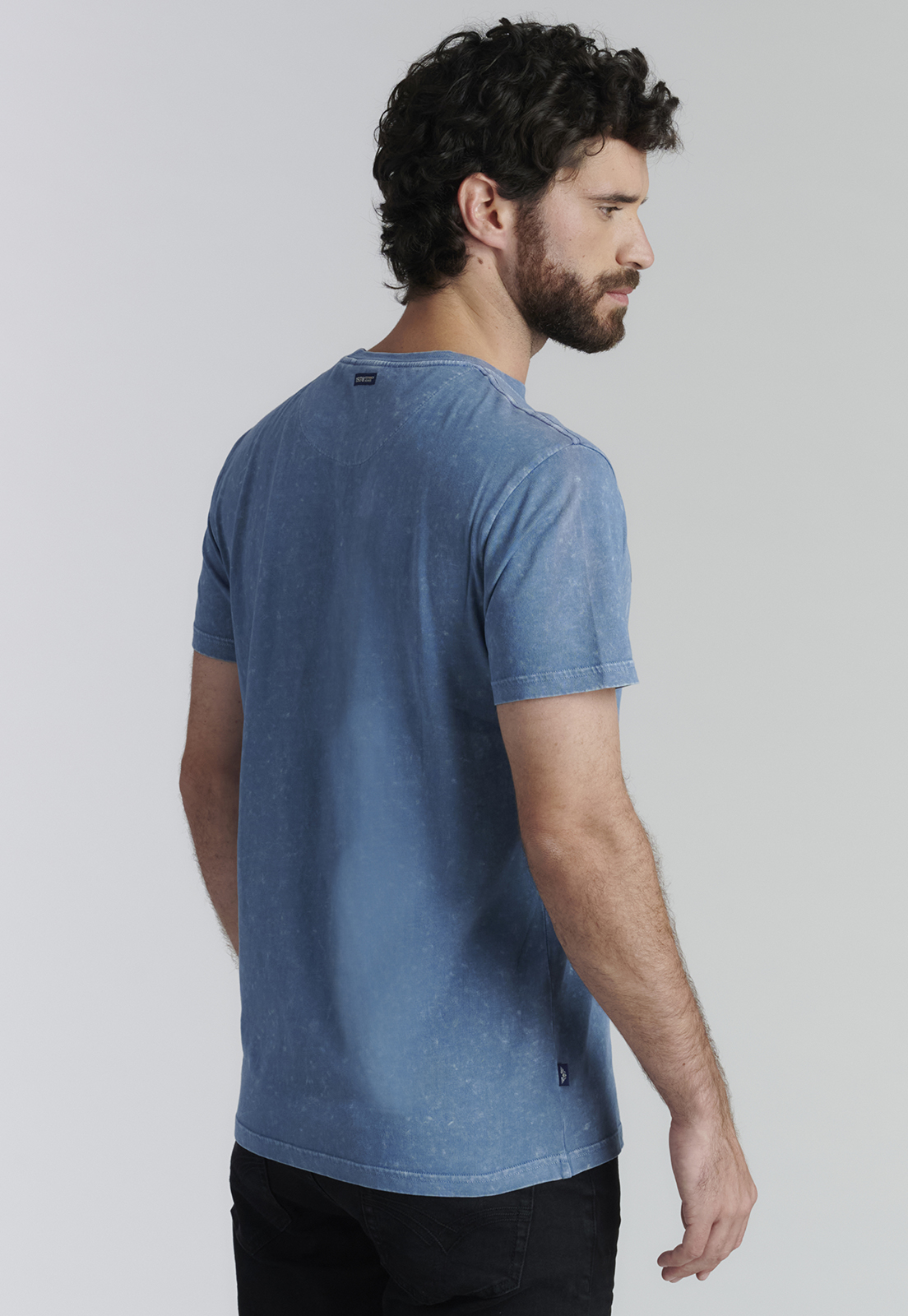 POLERA ALGODÓN HOMBRE FEROUCH AZUL BROOKLYN FJS LT BLUE - 4