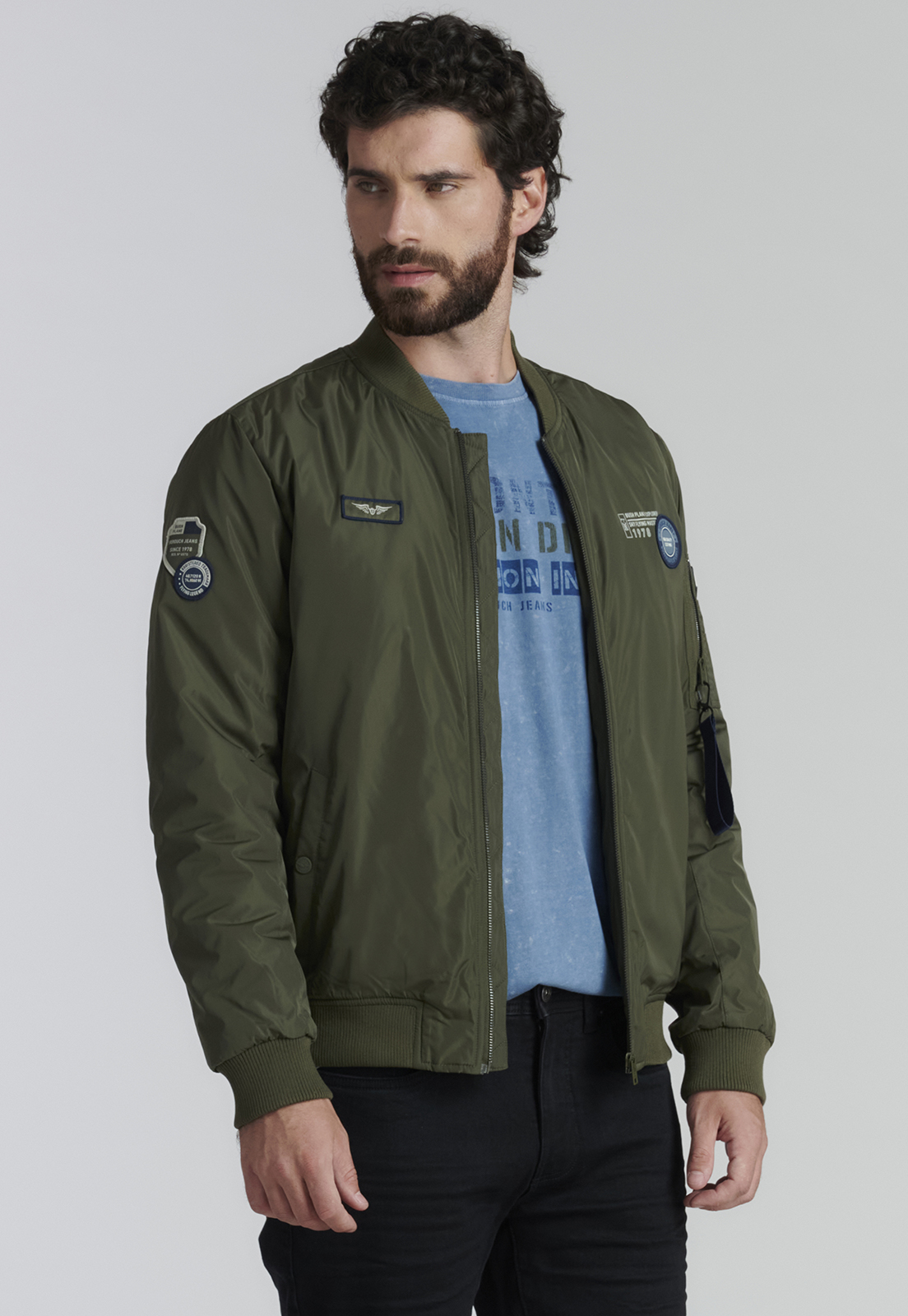 POLERA ALGODÓN HOMBRE FEROUCH AZUL BROOKLYN FJS LT BLUE - 5