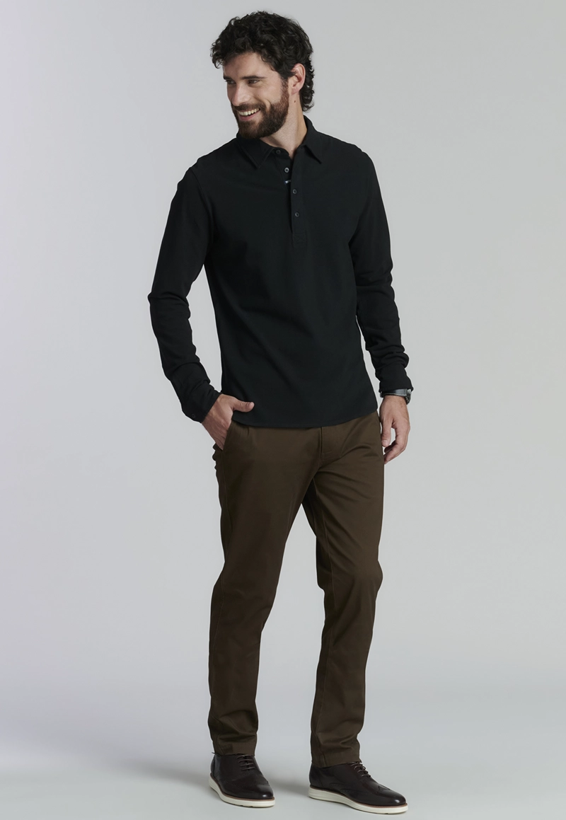 POLERA ALGODÓN HOMBRE FEROUCH NEGRO DENVER FJS BLACK - 2