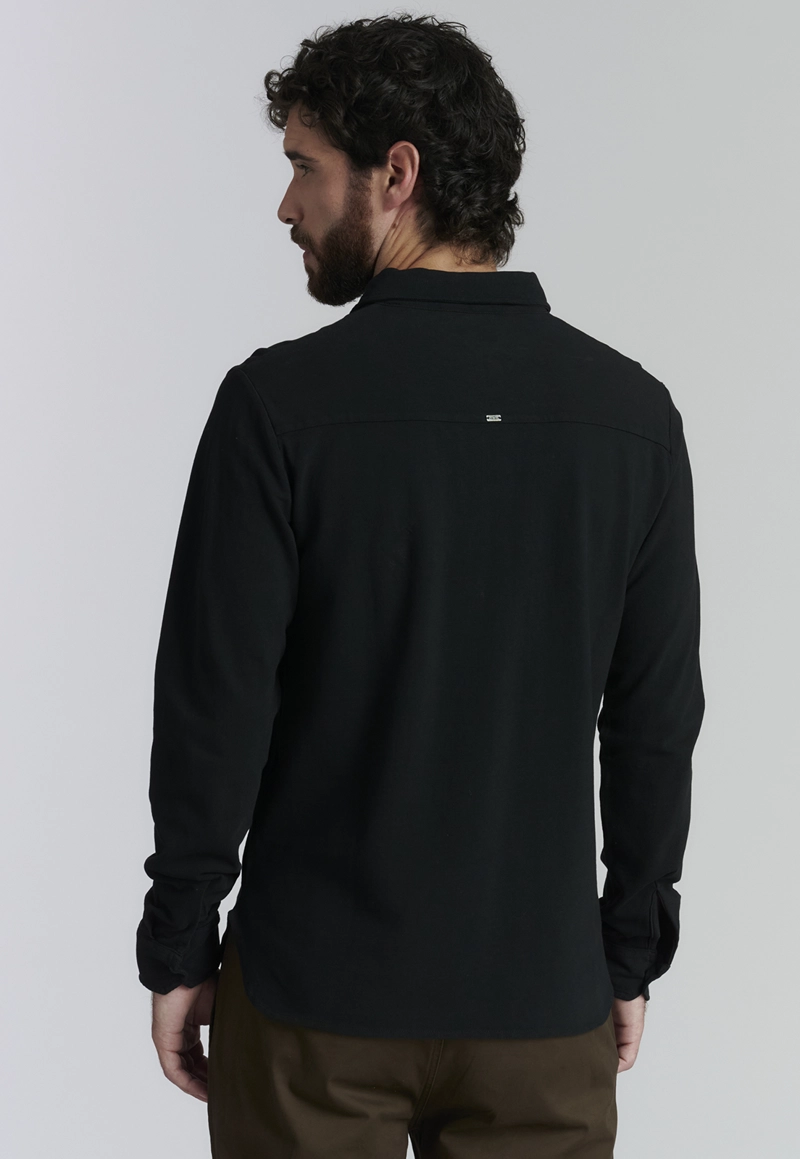 POLERA ALGODÓN HOMBRE FEROUCH NEGRO DENVER FJS BLACK - 4