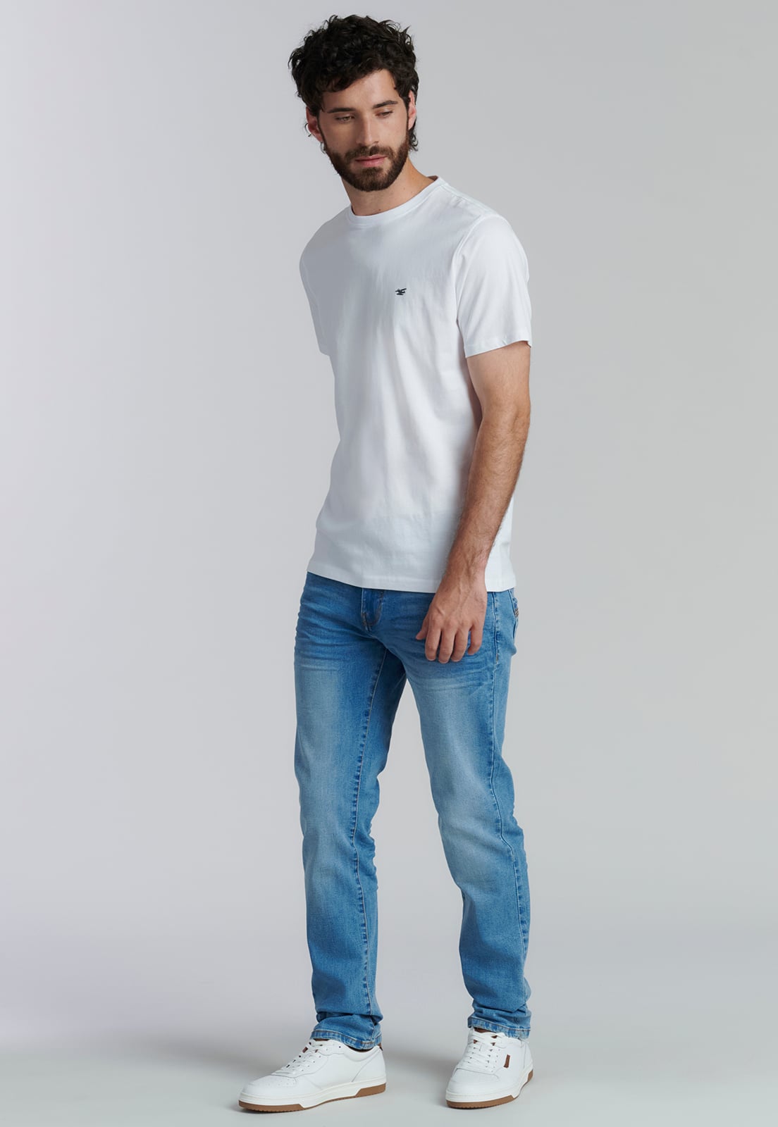 POLERA ALGODÓN HOMBRE FEROUCH BLANCO BÁSICA MAINE FR WHITE - 2