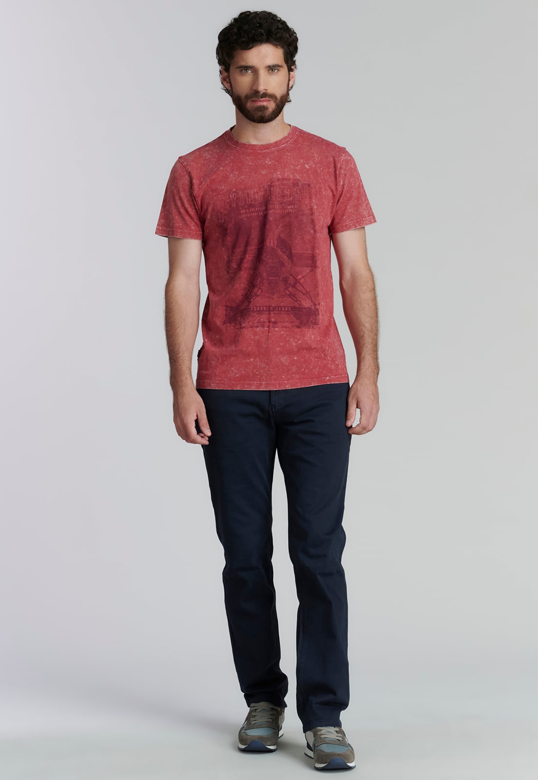 POLERA ALGODÓN HOMBRE FEROUCH ROJO BOSTON FJS BRICK - 2